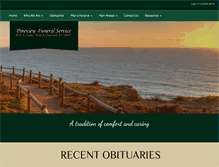 Tablet Screenshot of pineviewfuneralservice.com